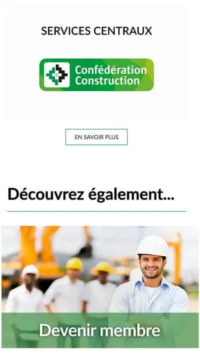 Confédération Construction Projet - Agence OUI Are Web UX Design CX Neuromarketing CRO