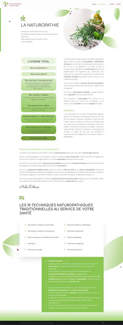 Naturopathie Neele Dehoux Projet - Agence OUI Are Web UX Design CX Neuromarketing CRO