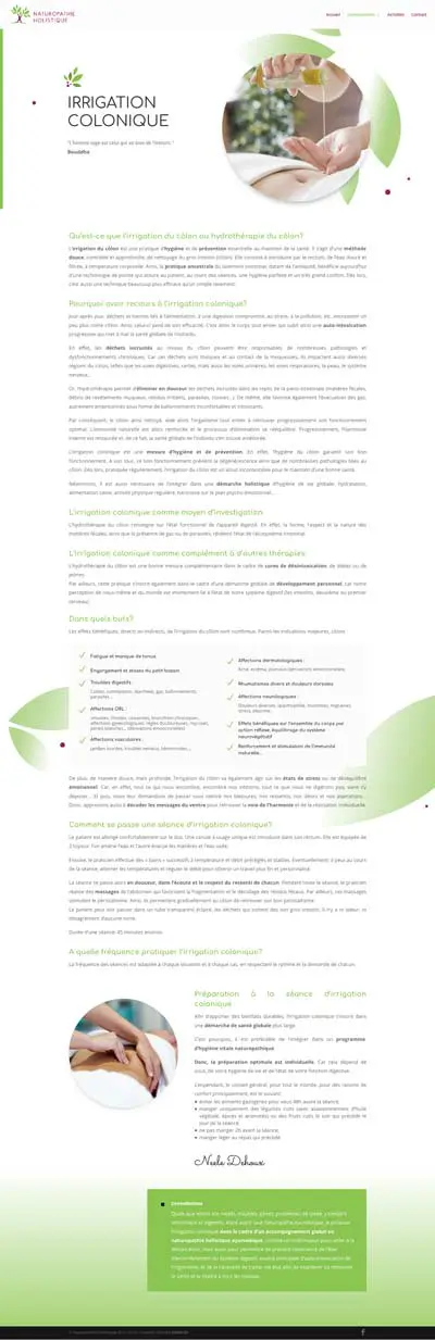 Naturopathie Neele Dehoux Projet - Agence OUI Are Web UX Design CX Neuromarketing CRO