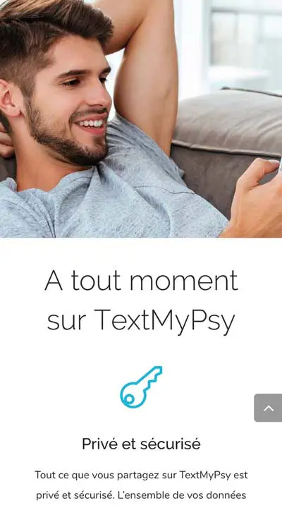 Text My Psy Projet - Agence OUI Are Web UX Design CX Neuromarketing CRO