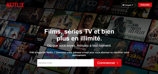 Le guide du débutant pour créer une landing page efficace - Netflix - Agence OUI Are Web UX Design CX Neuromarketing CRO