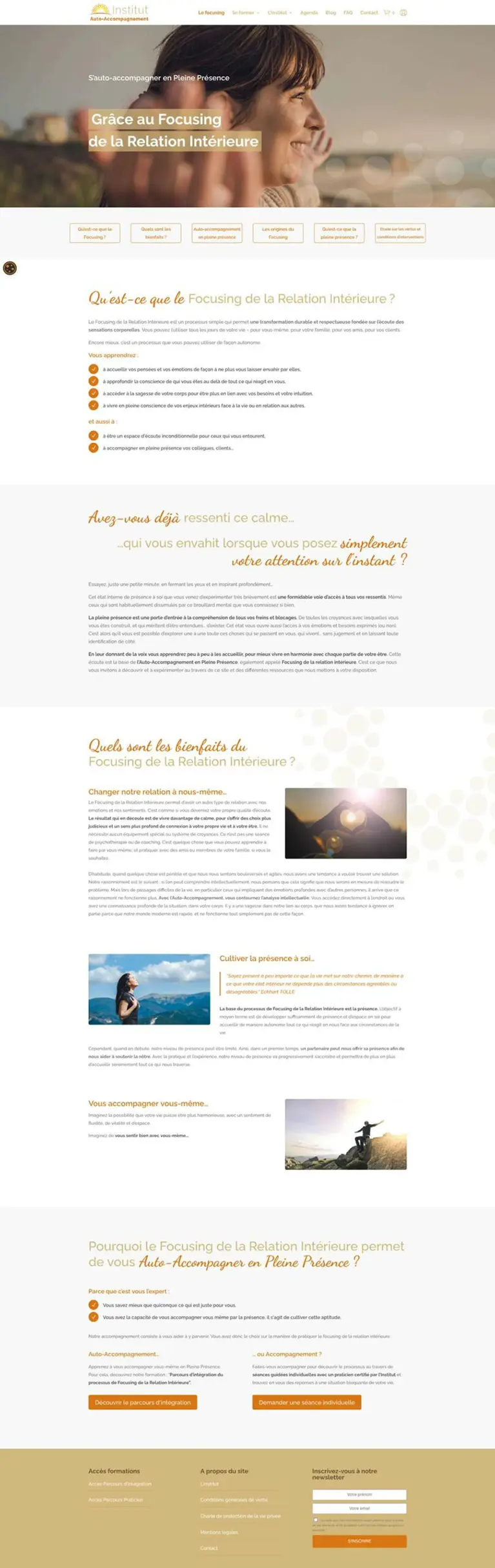 Institut d'Auto-Accompagnement - Agence OUI Are Web UX Design CX Neuromarketing CRO