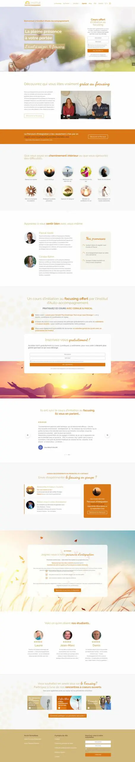 Institut d'Auto-Accompagnement - Agence OUI Are Web UX Design CX Neuromarketing CRO