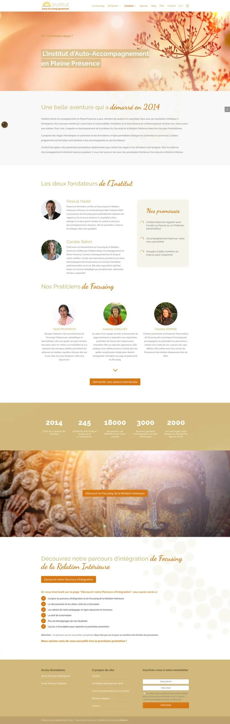 Institut d'Auto-Accompagnement - Agence OUI Are Web UX Design CX Neuromarketing CRO