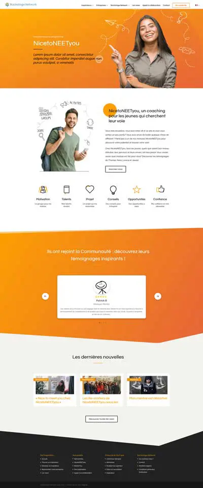 Backstage.Network projet - Agence OUI Are Web UX Design CX Neuromarketing CRO
