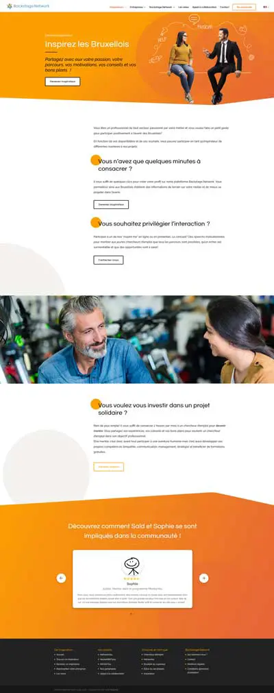 Backstage.Network projet - Agence OUI Are Web UX Design CX Neuromarketing CRO