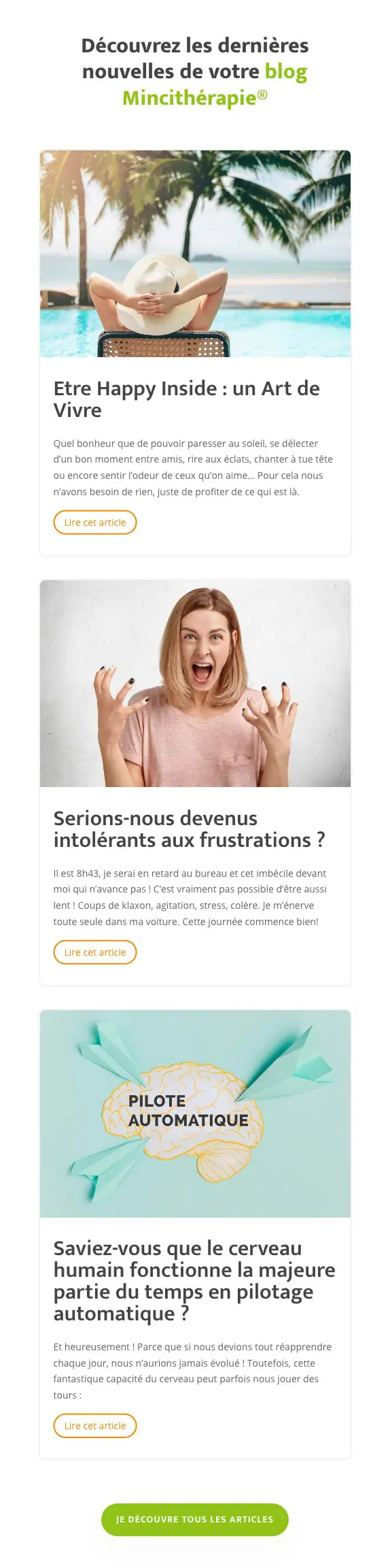 Mincitherapie projet - Agence OUI Are Web UX Design CX Neuromarketing CRO